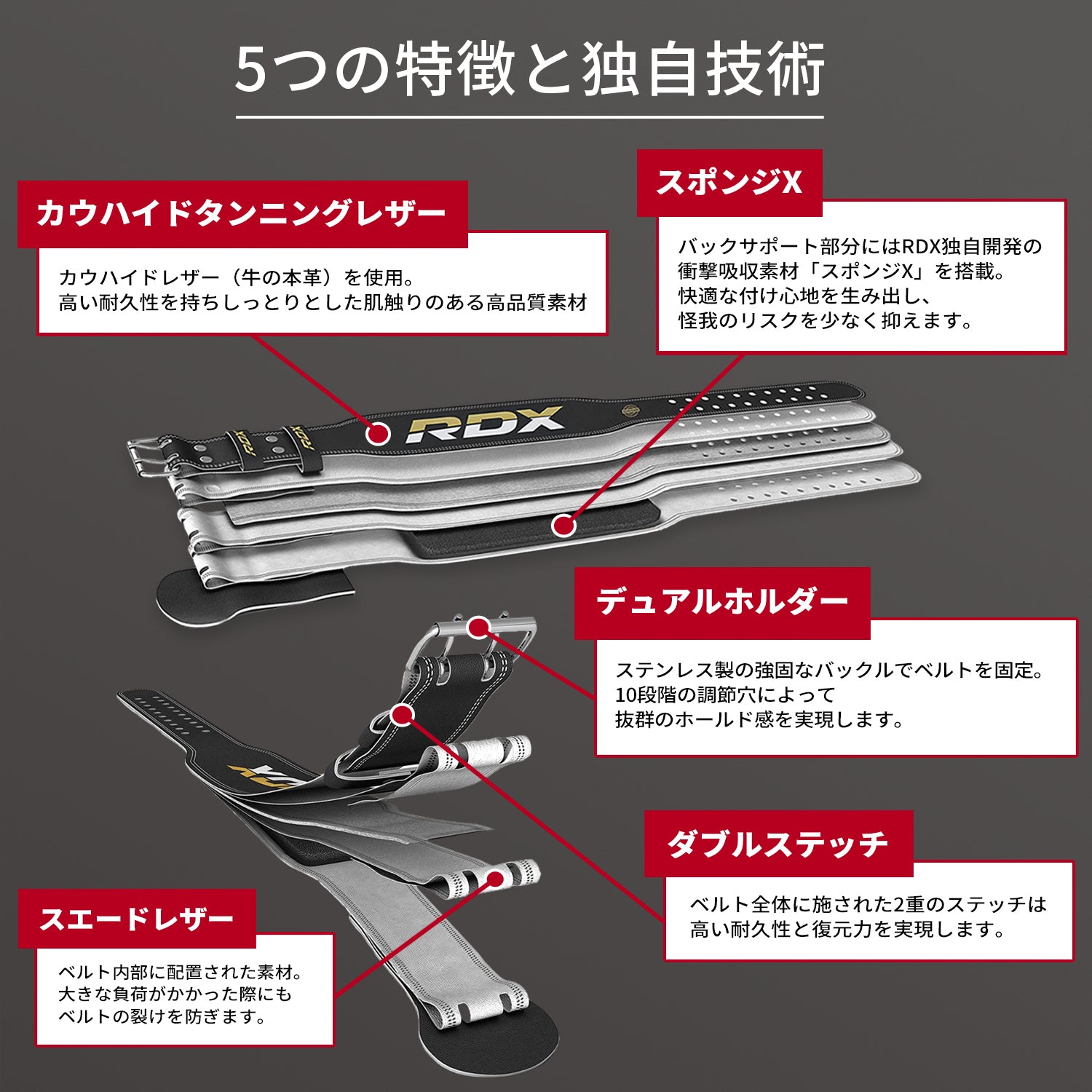 トレーニングベルト WBSシリーズ 4インチ 6インチ