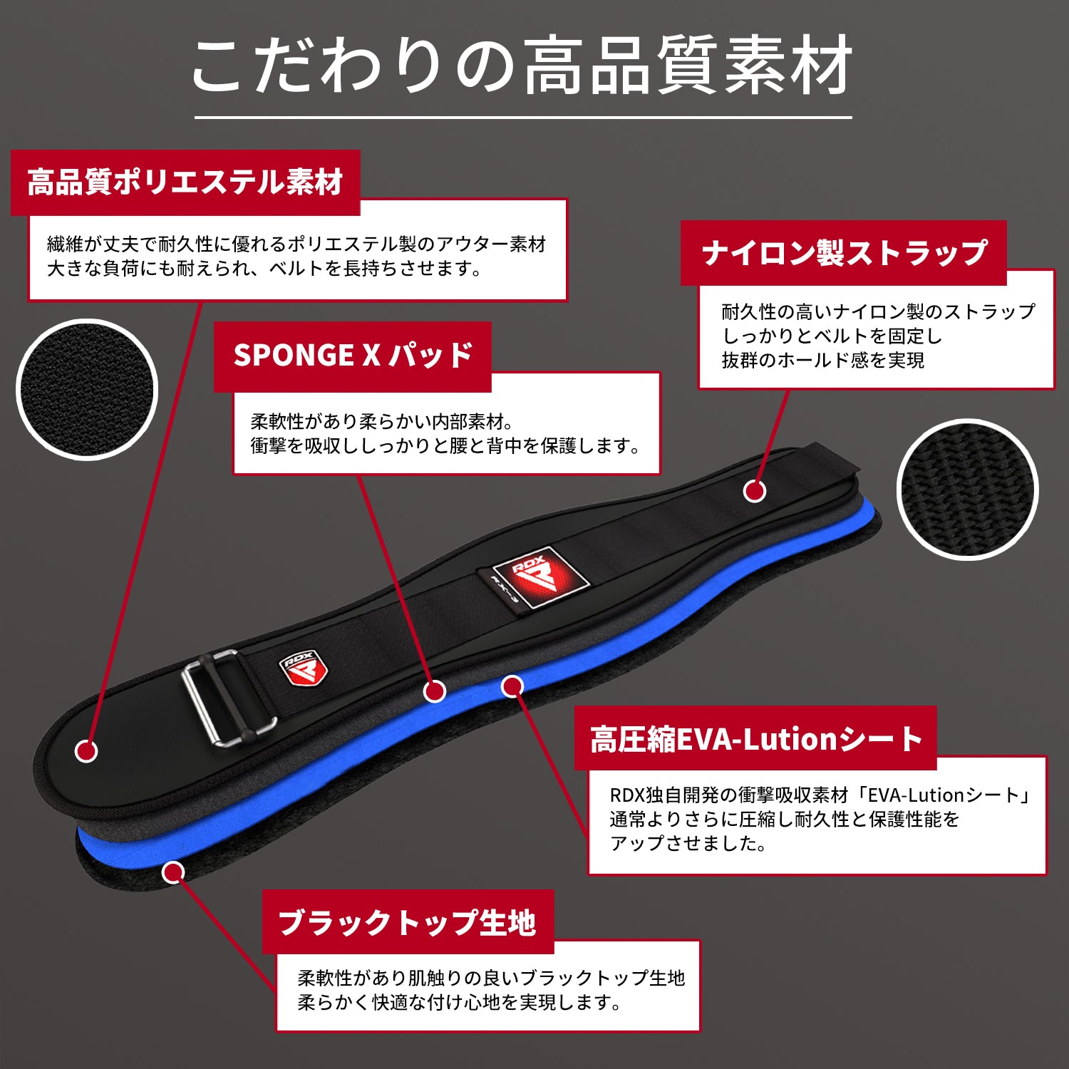 ネオプレーンジムベルト トレーニングベルト RX3