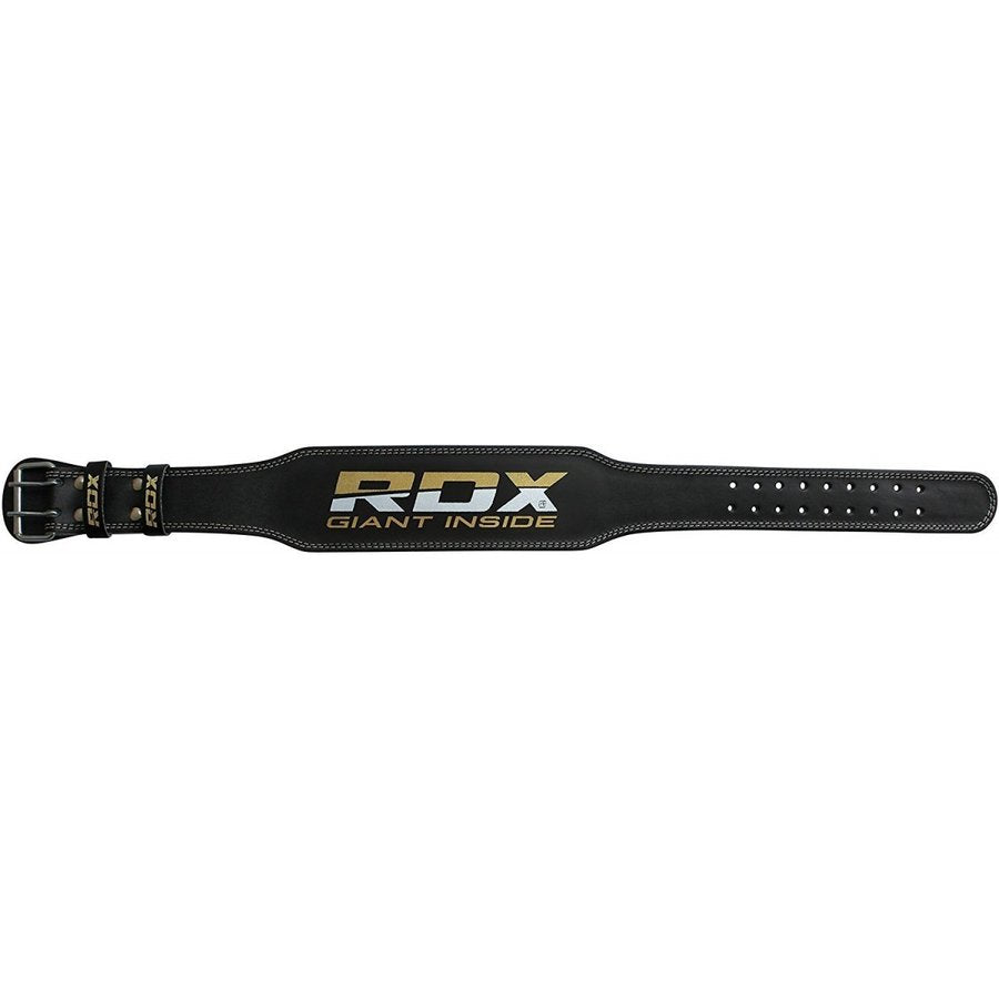 RDXトレーニングベルト - タンニングレザー - 4インチ幅